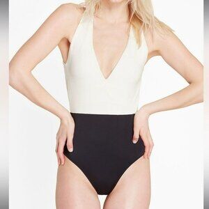 Summersalt Deep Dive Swim Bathing Suit Size 14 NWT $128 Black White Colorblock